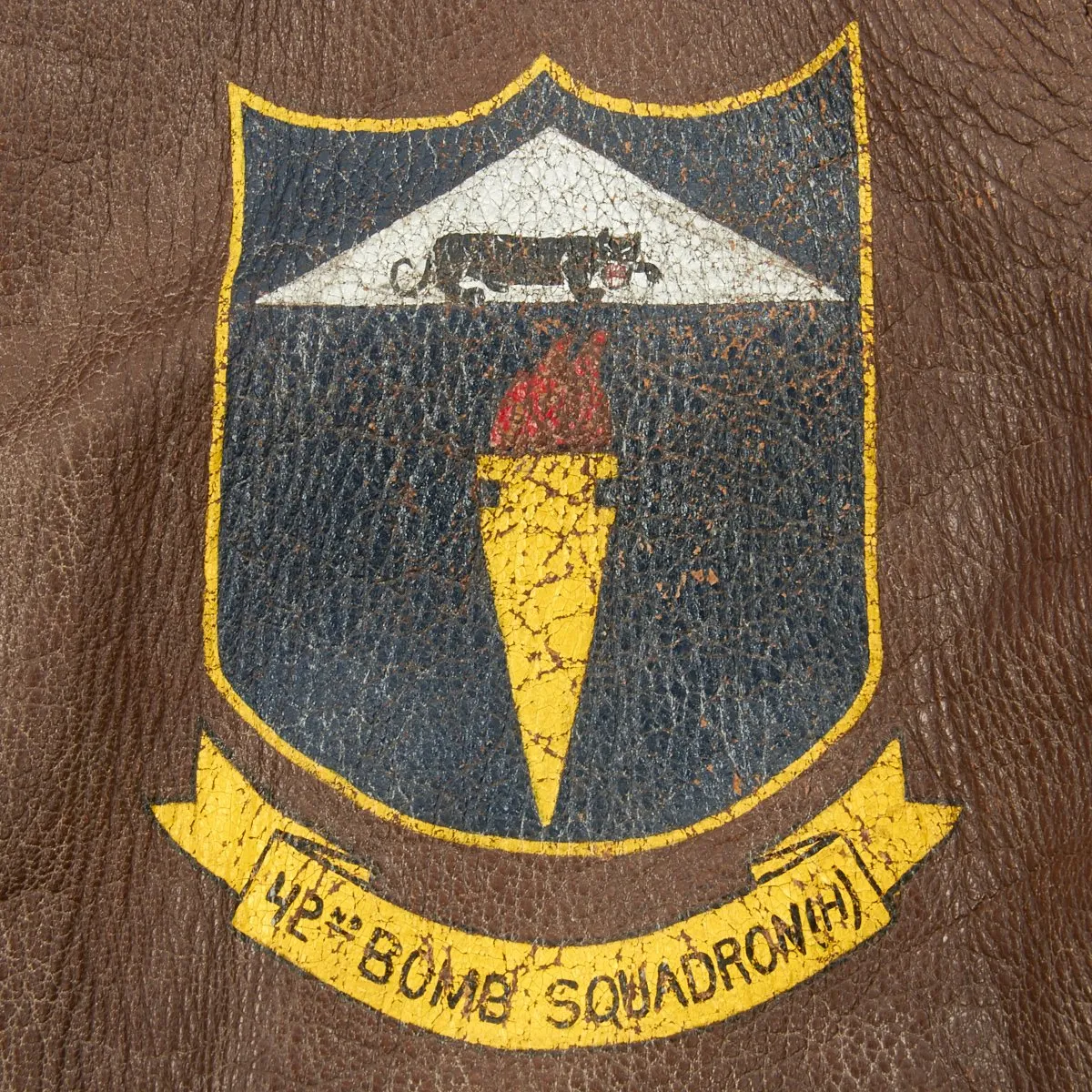 Original U.S. WWII Named B-24 Pilot 42nd Bomb Squadron A-2 Flight Jacket