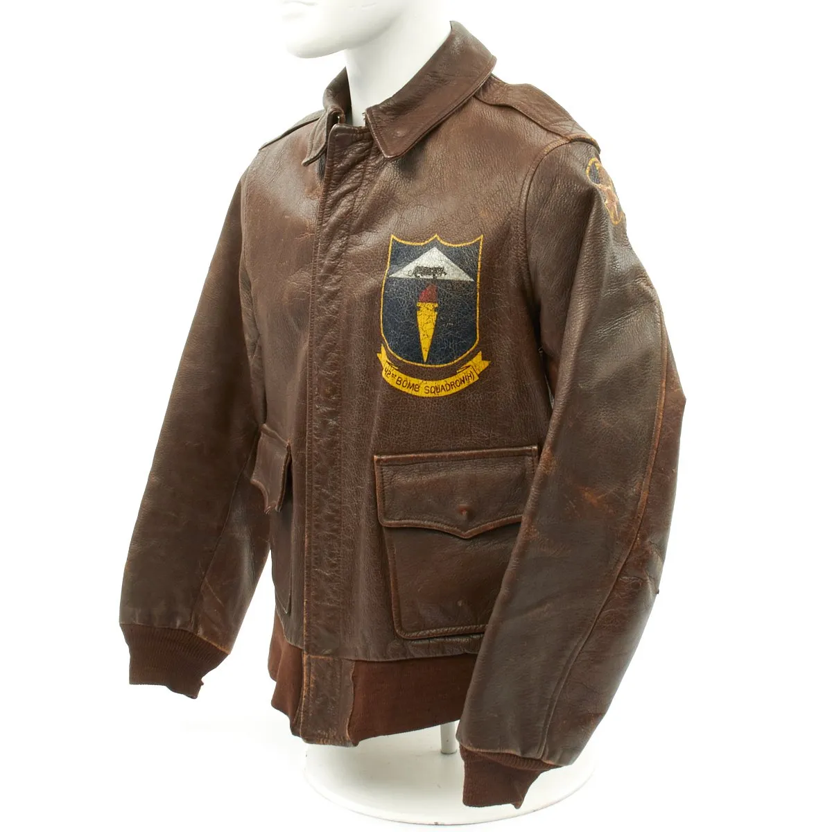 Original U.S. WWII Named B-24 Pilot 42nd Bomb Squadron A-2 Flight Jacket