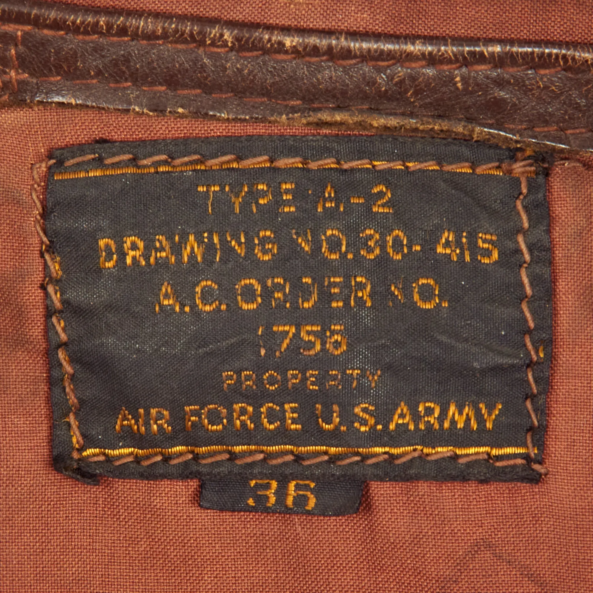 Original U.S. WWII Named Painted A-2 Leather Flight Jacket For Gunner Carlton Huntington, 345th Bombardment Group “Air Apaches”, 501st Bombardment Squadron “Black Panthers”