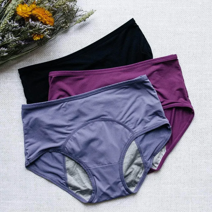 Pack de 5 Culottes Menstruelles pour tous les Flux