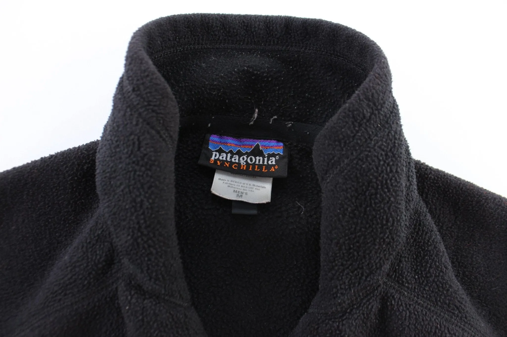 Patagonia Logo Patch Black Zip Up Vest