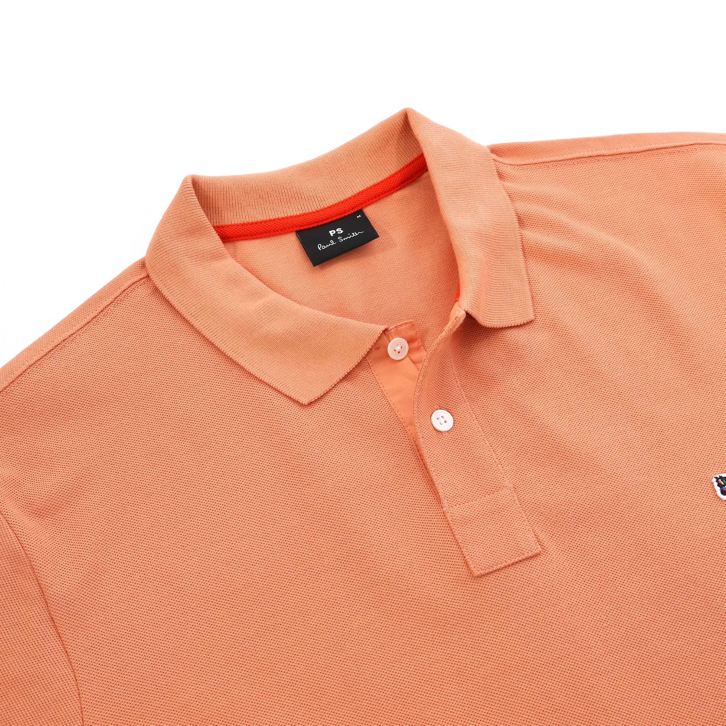 Paul Smith Zebra Badge Polo Shirt in Orange