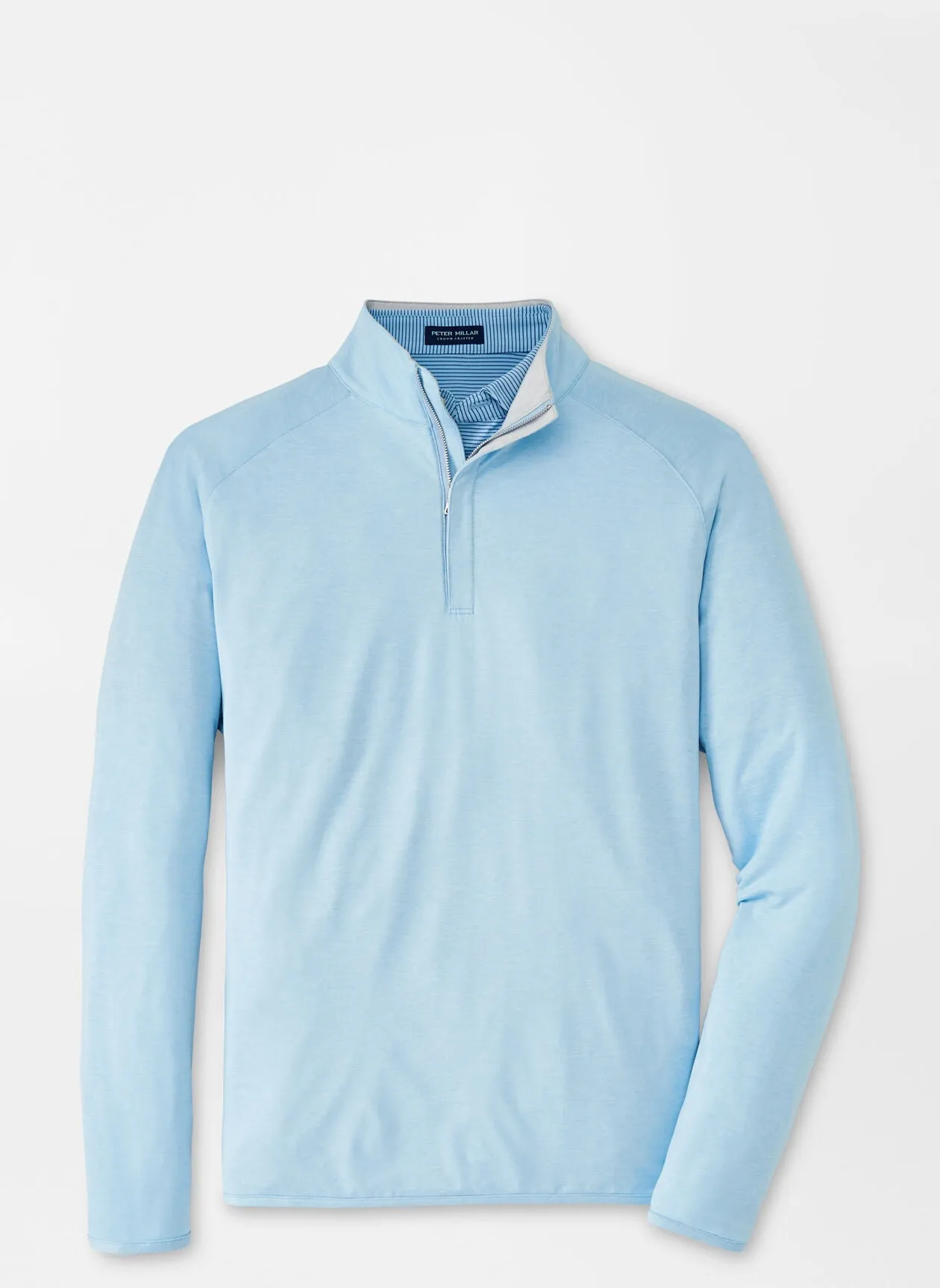 Peter Millar Stealth Performance Custom Quarter Zips, Blue Frost