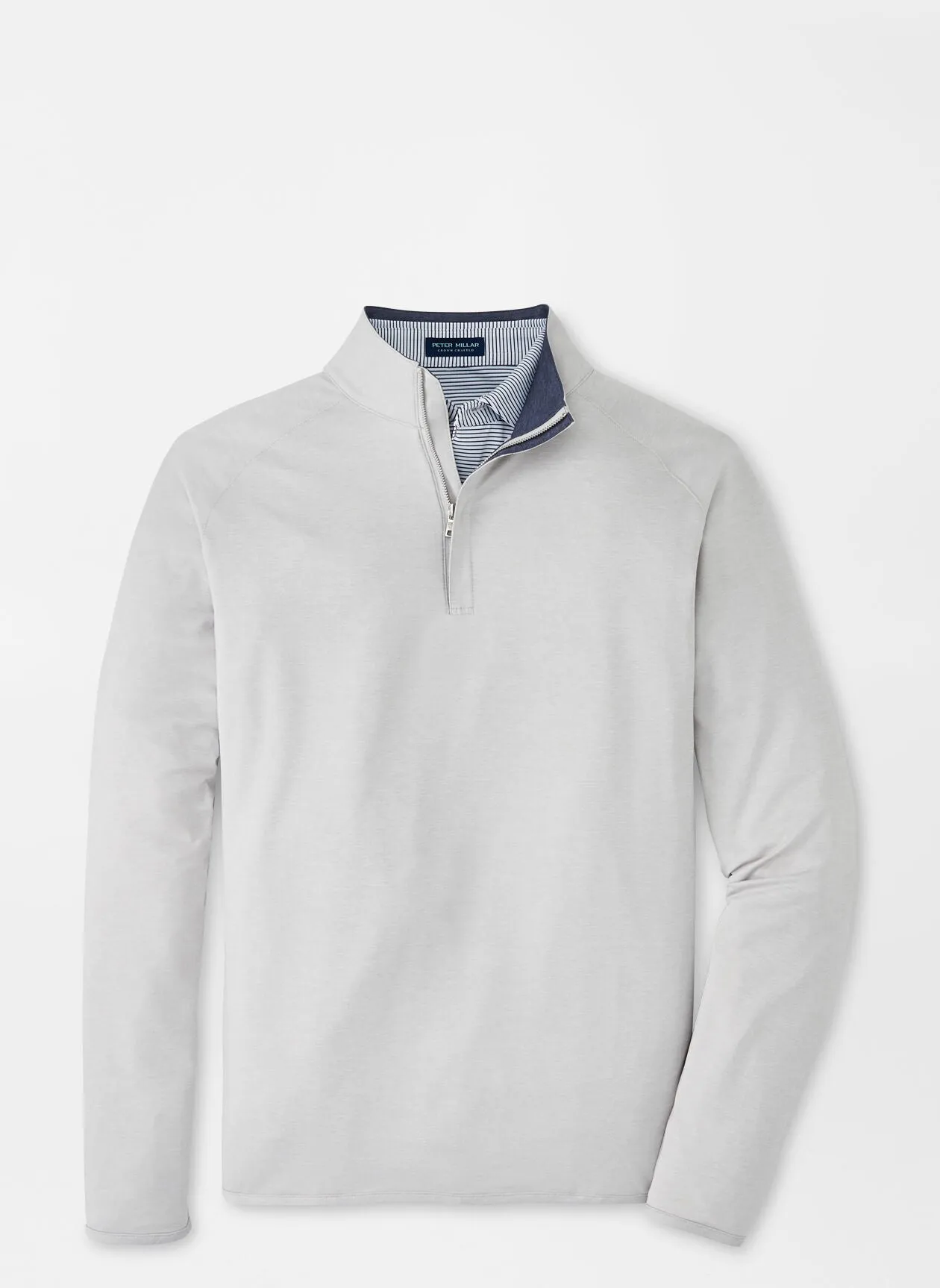 Peter Millar Stealth Performance Custom Quarter Zips, British Grey