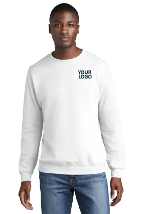 Port & Company Core Fleece Branded Sweatshirts, White