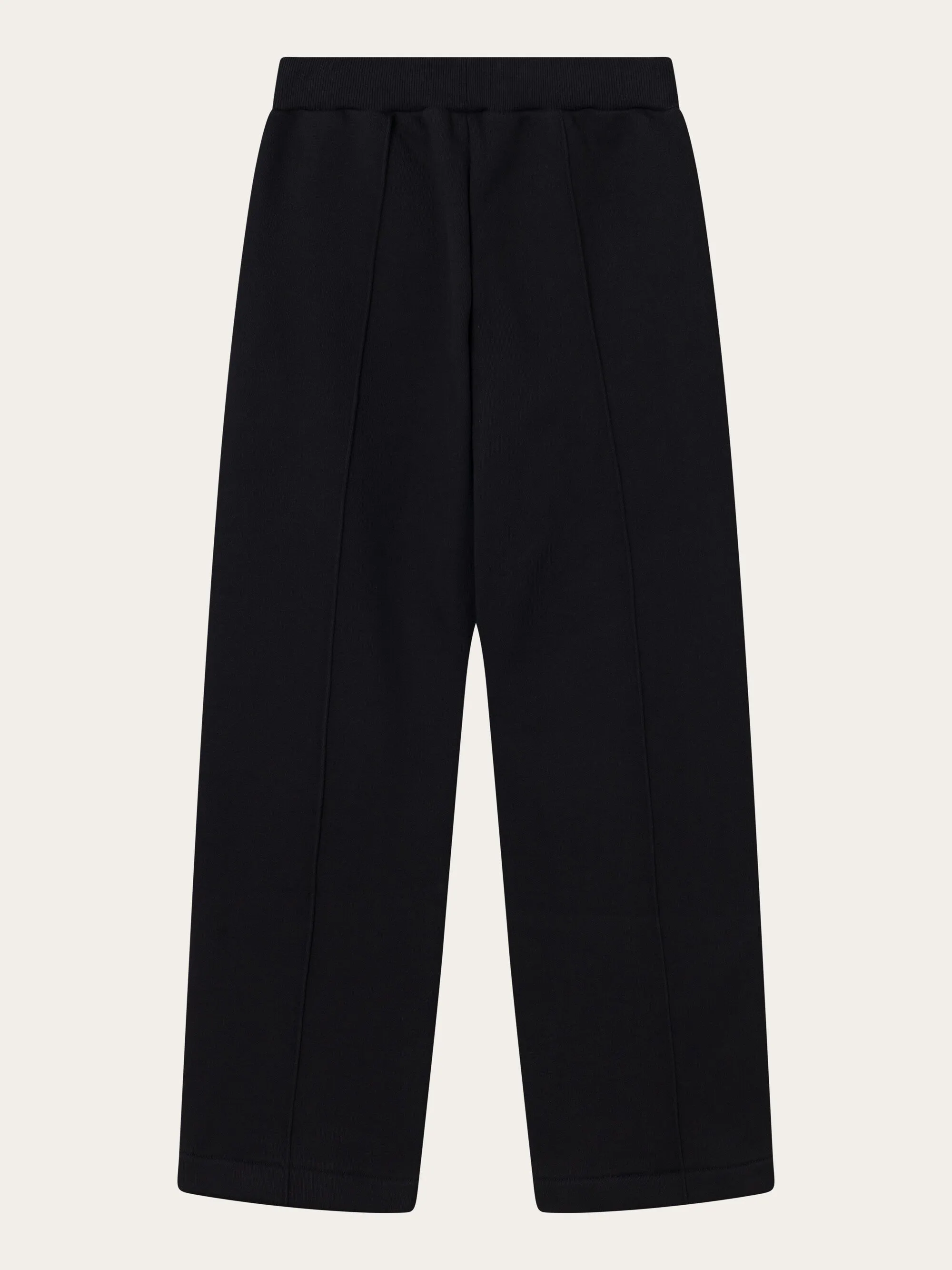 POSEY wide high-rise sweat elastic waistband pants - Black Jet