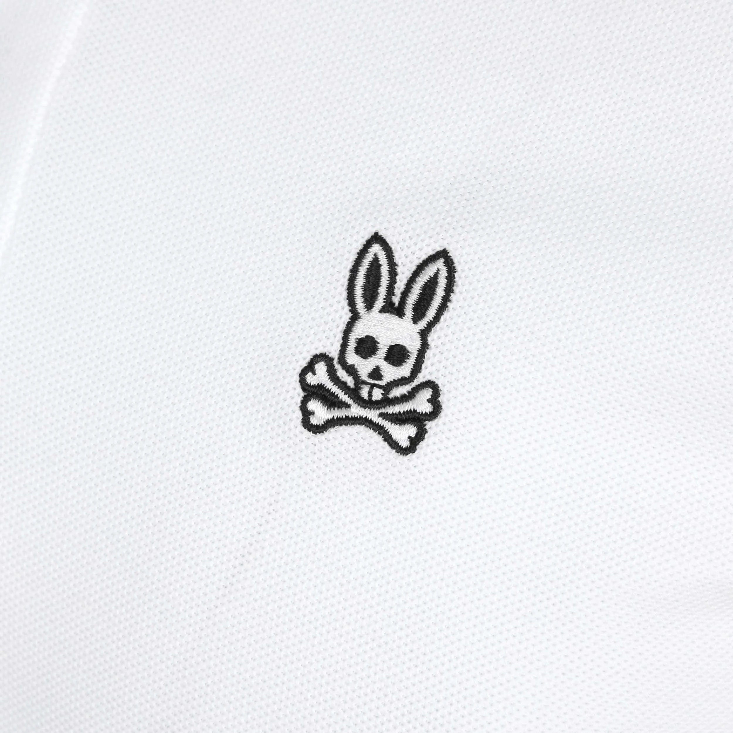 Psycho Bunny Alva Fashion AOP Polo Shirt in White