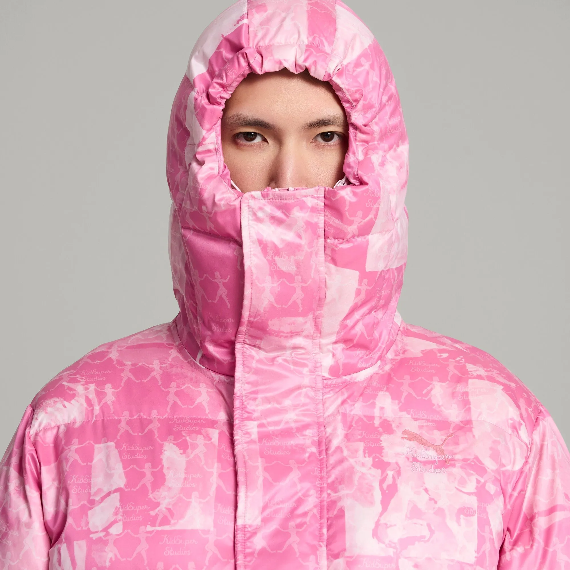 Puma x KidSuper MMQ AOP Puffer Jacket [Pearl Pink]