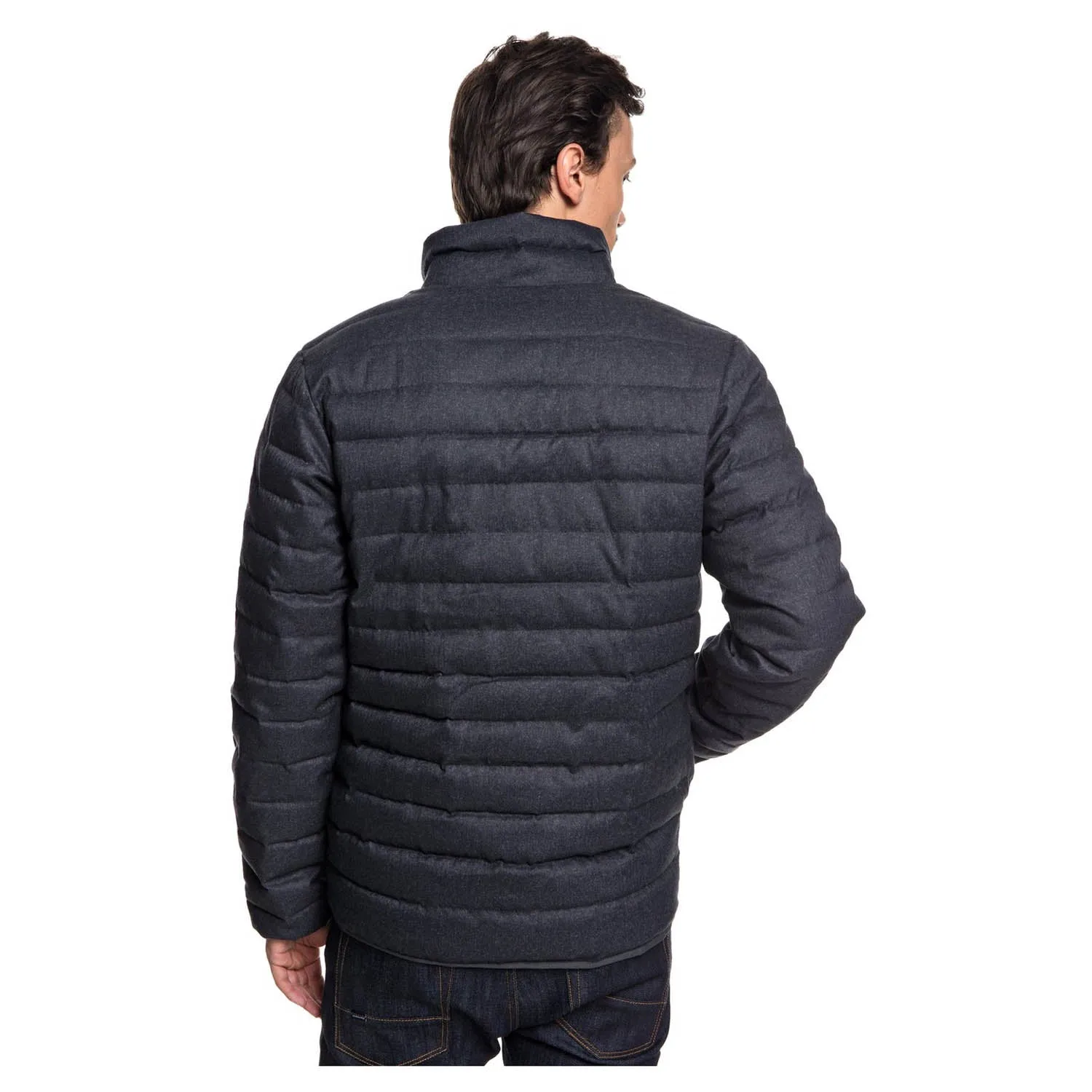 Quiksilver Everyday Scaly Puffer Jacket - Dark Grey Heather