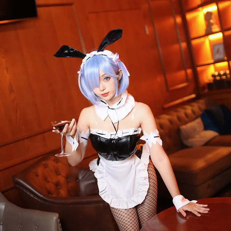 Re: Zero: Starting Life in Another World: Rem Bunny Version Bunny Girl Cosplay Costume