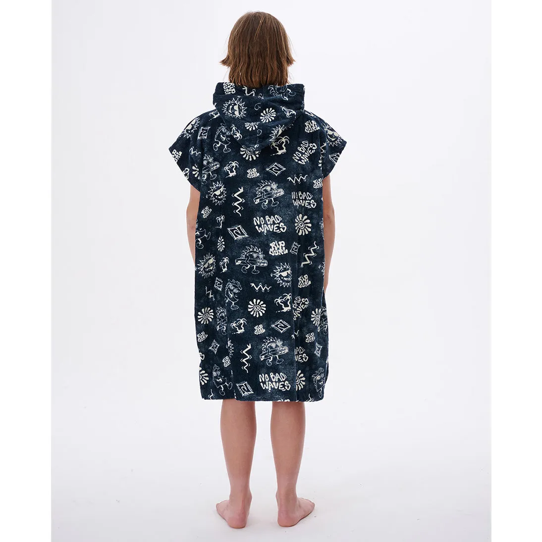 Rip Curl Kids Printed Hooded Poncho Towel