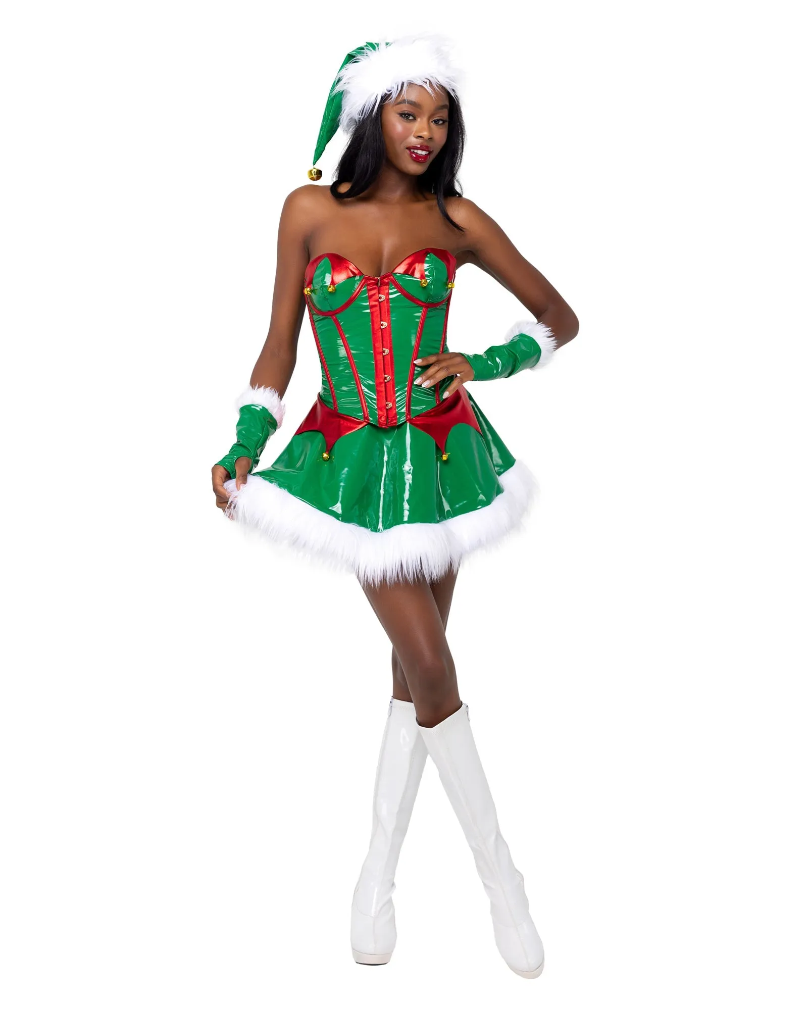 Roma 2PC Santas Elf Costume