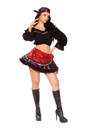 Roma 4pc Traveling Gypsy Costume