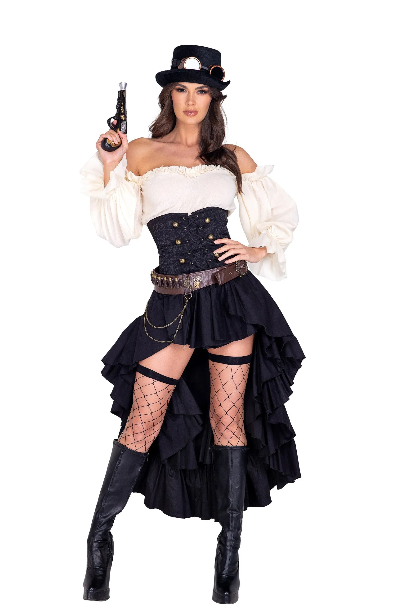 Roma 6pc Steampunk Seductress Costume