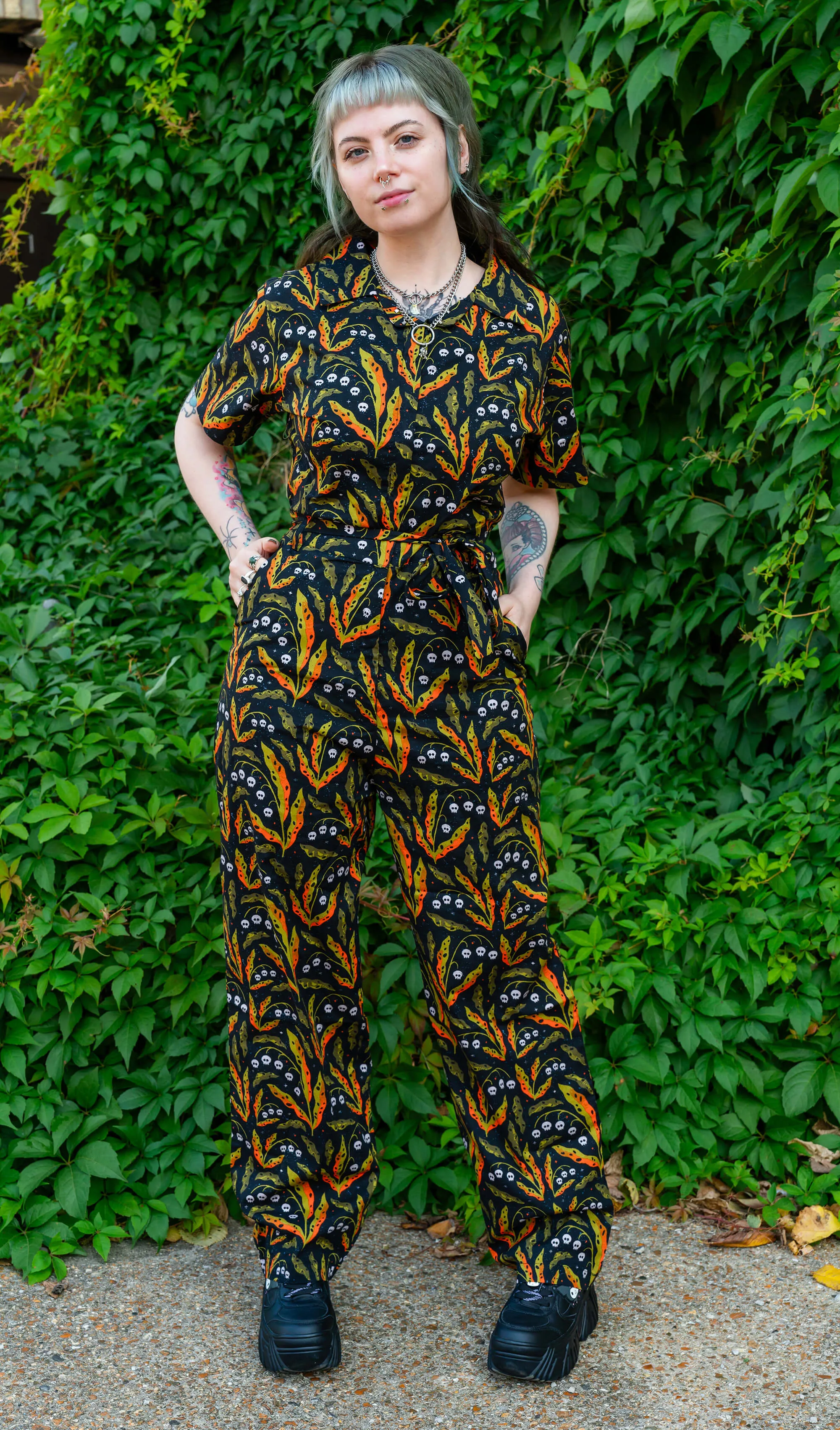 Run & Fly x Clare Lewis Poison and Plants Stretch Jumpsuit