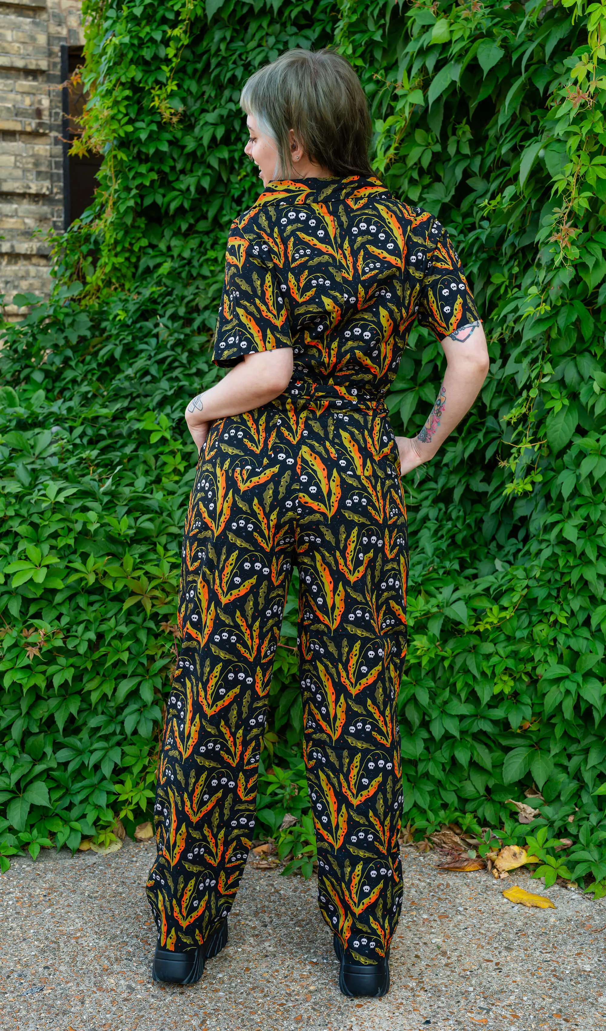 Run & Fly x Clare Lewis Poison and Plants Stretch Jumpsuit