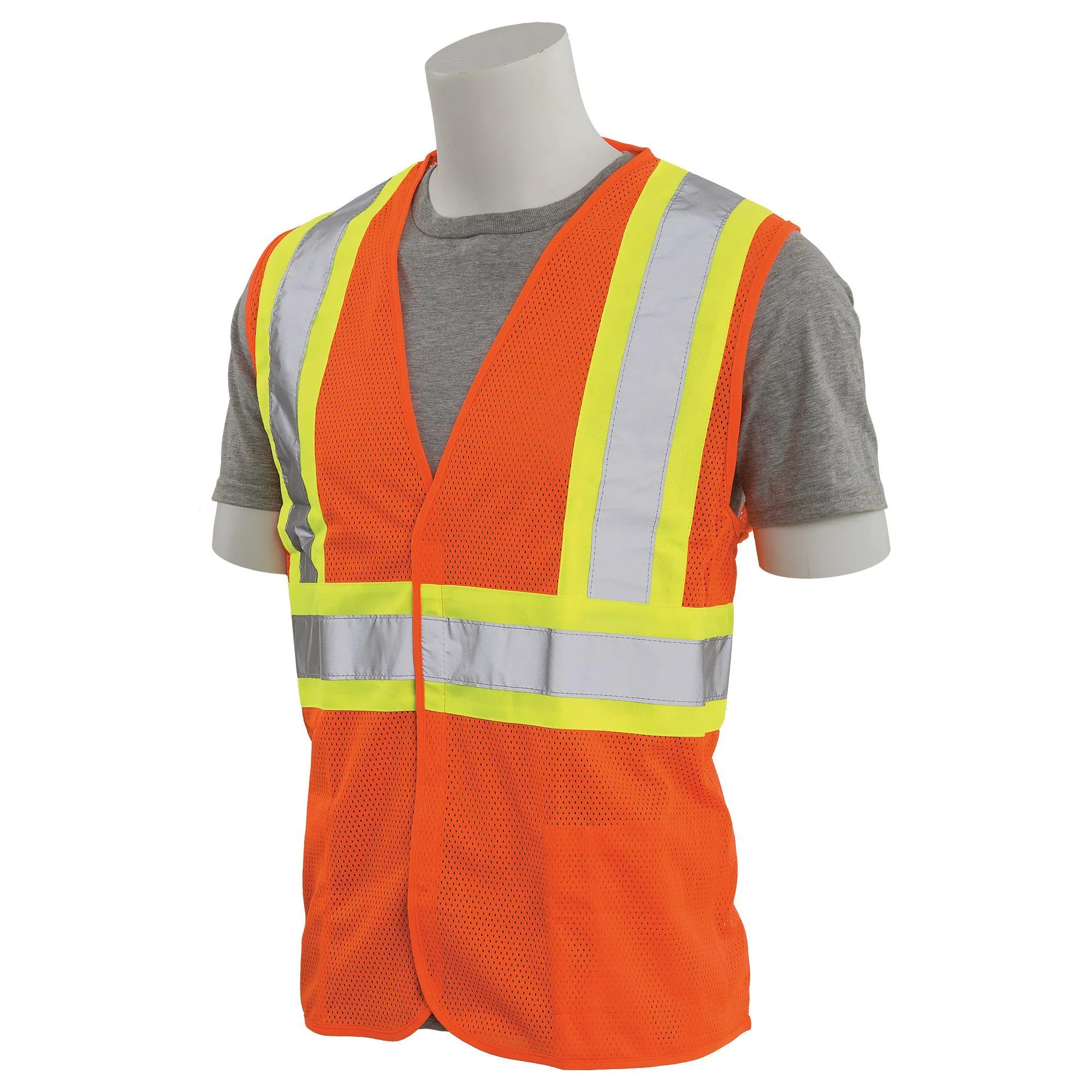 S382T Class 2 Mesh Safety Vest with Contrasting Tape - Tall