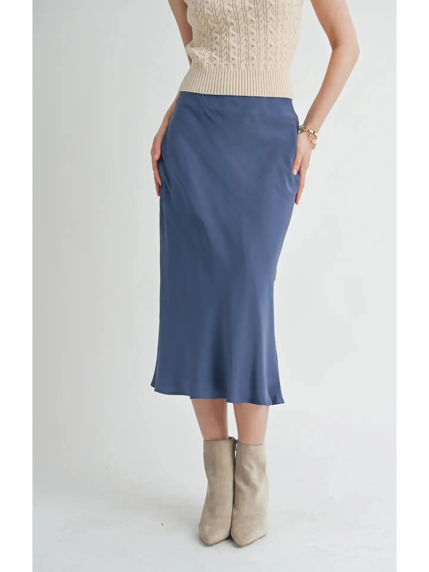 Sage the Label Write Poetry Mermaid Midi Skirt