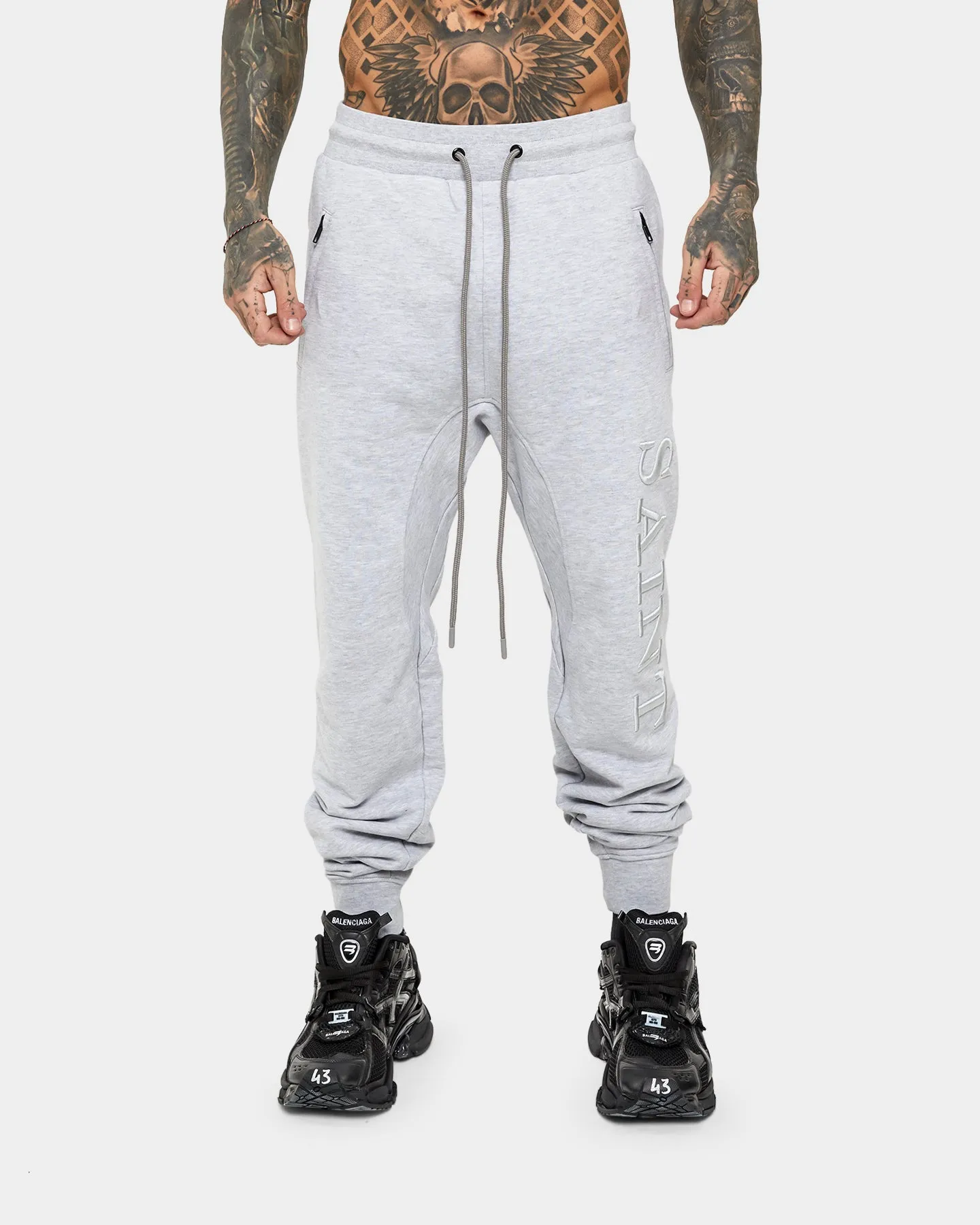 Saint Morta Annex Sweat Pants Light Grey Melange