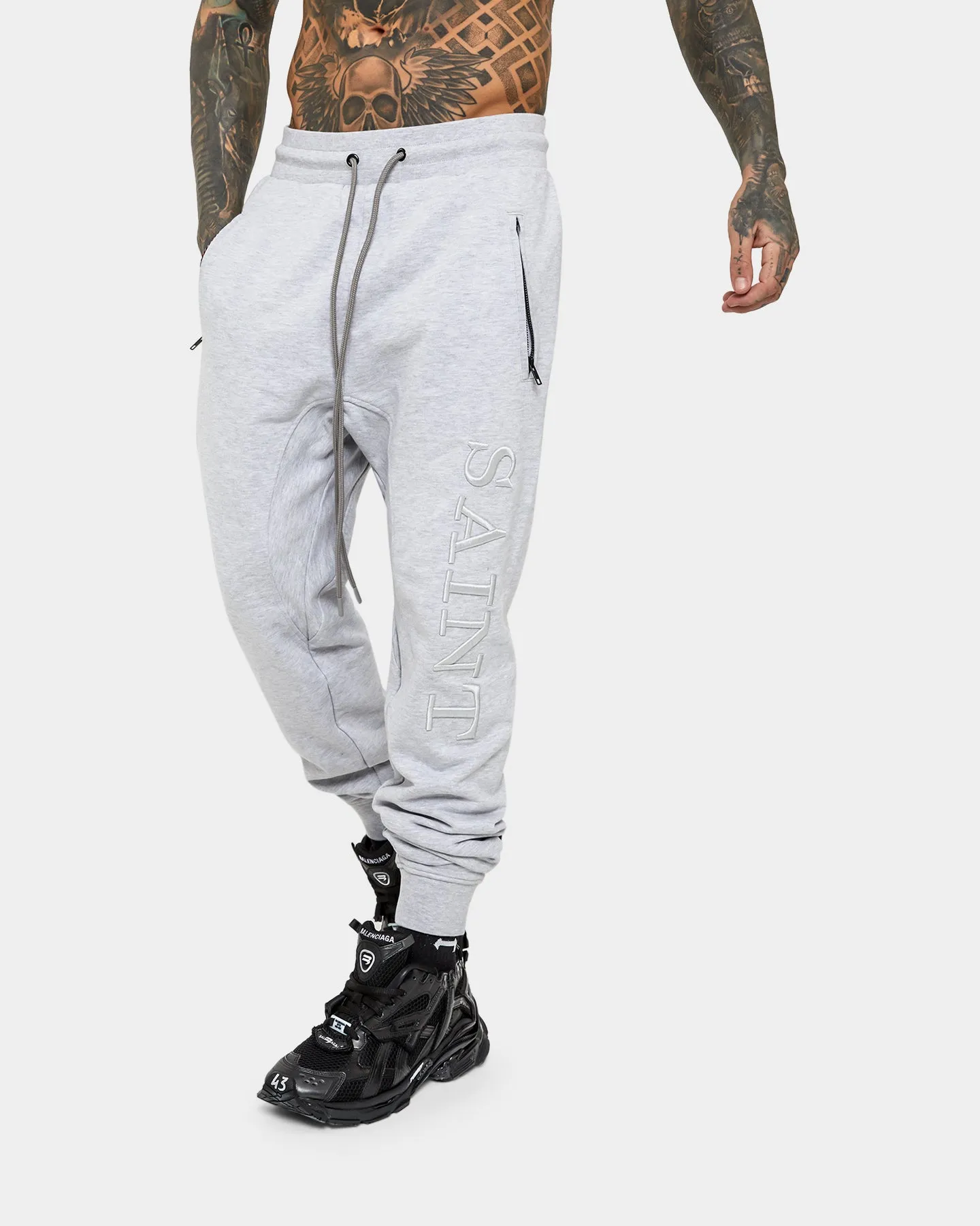 Saint Morta Annex Sweat Pants Light Grey Melange