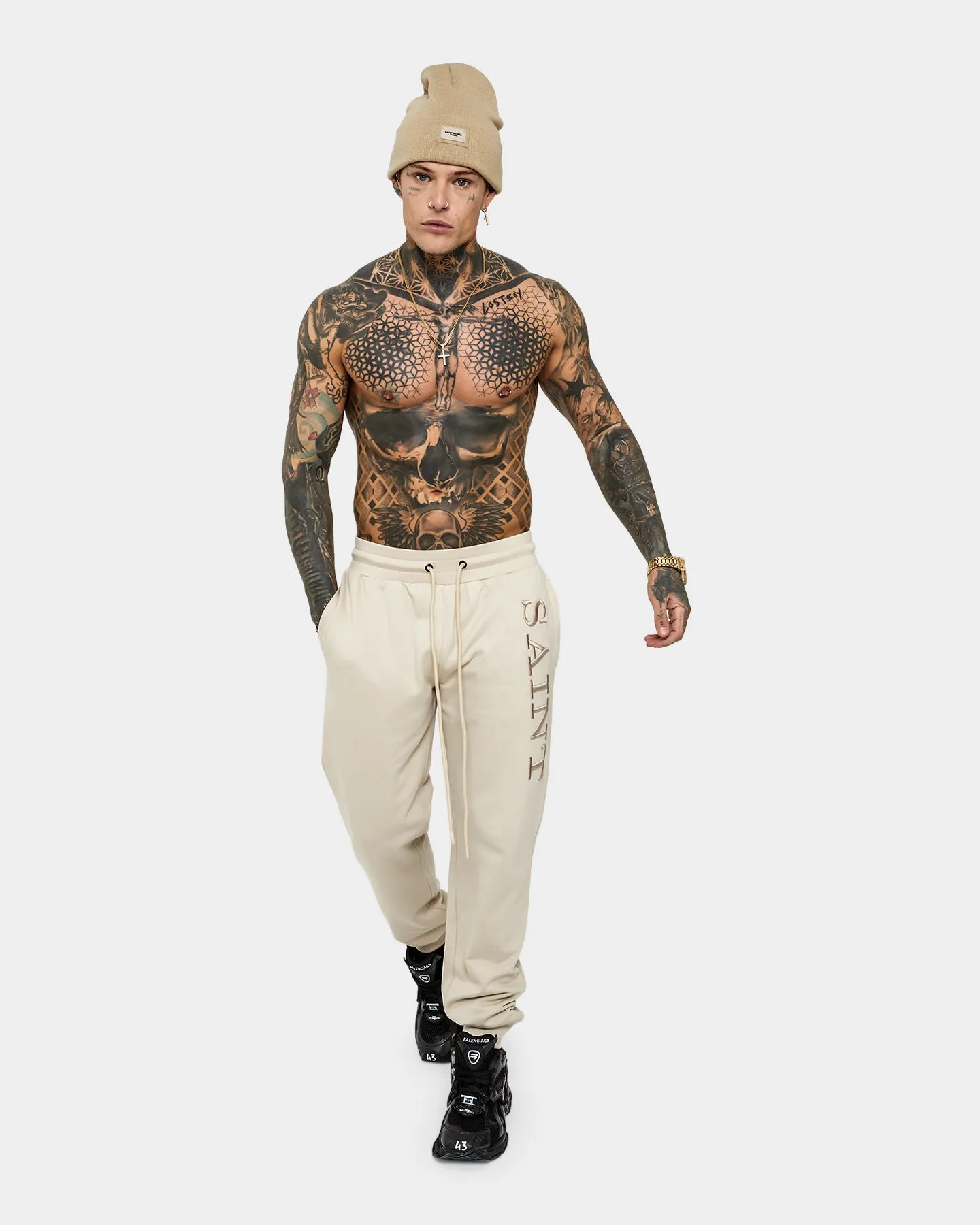 Saint Morta Annex Sweat Pants Stone