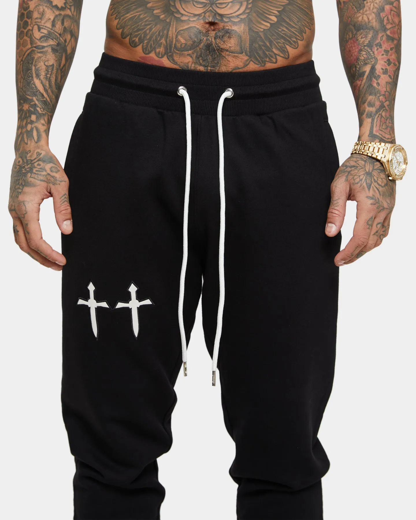 Saint Morta Graves Sweat Pants Black