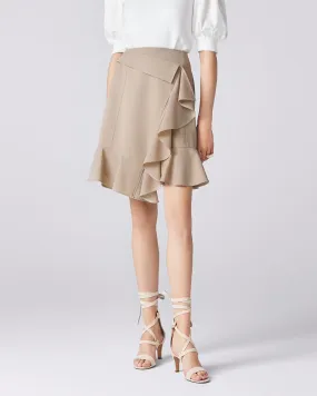 Sand Beige Water Stone Skirt