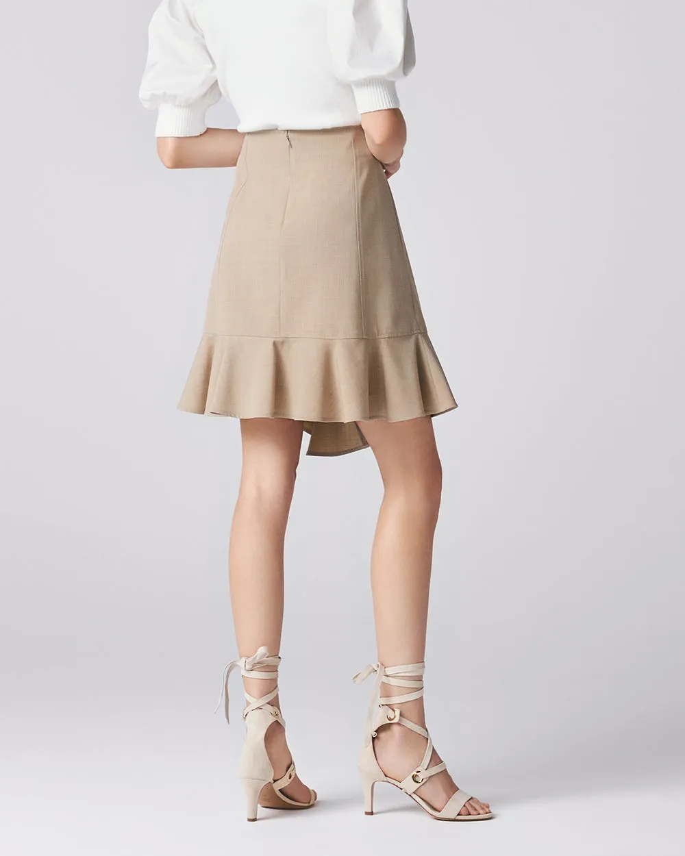 Sand Beige Water Stone Skirt