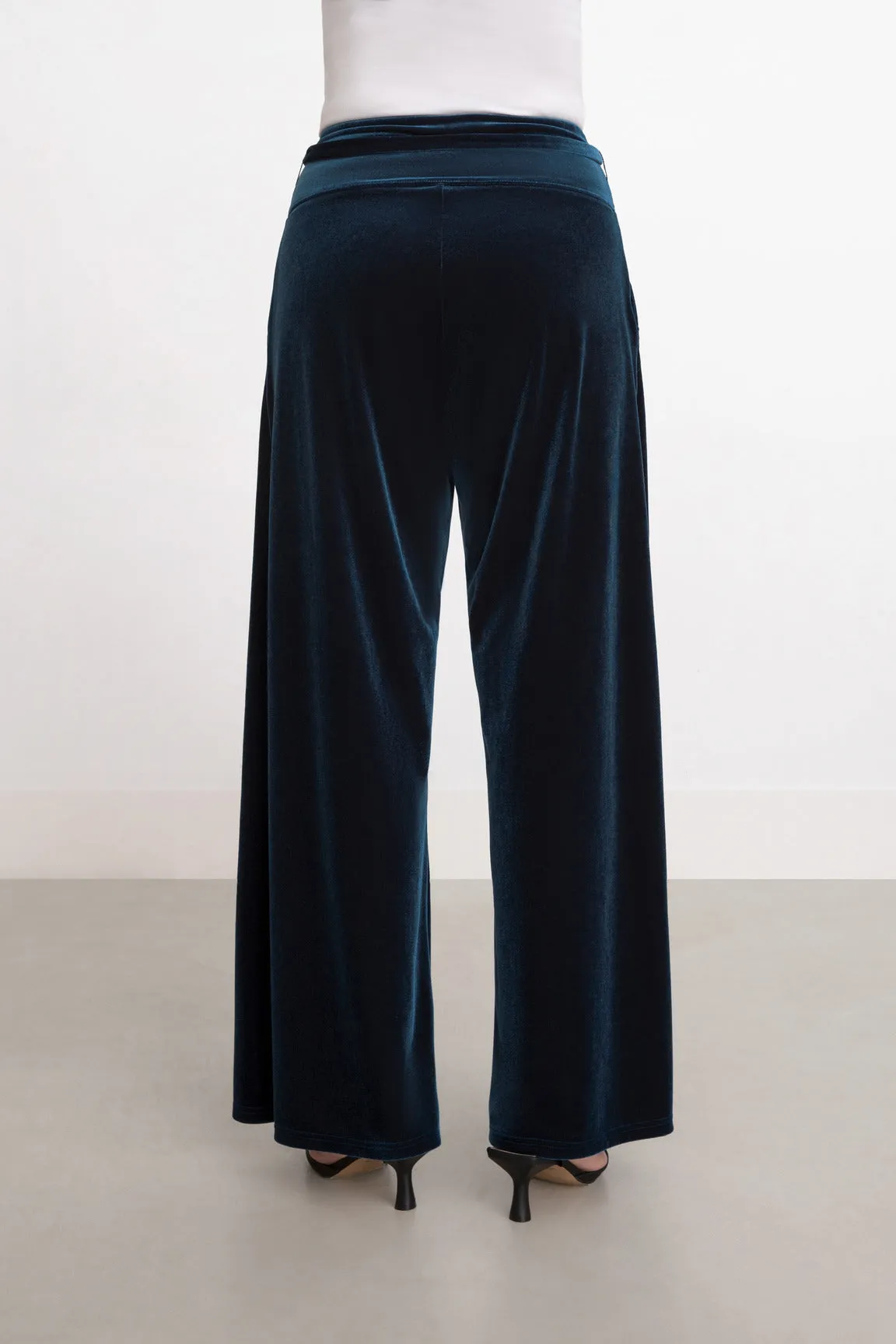 Savy Velvet Wide Leg Trouser Style V3720