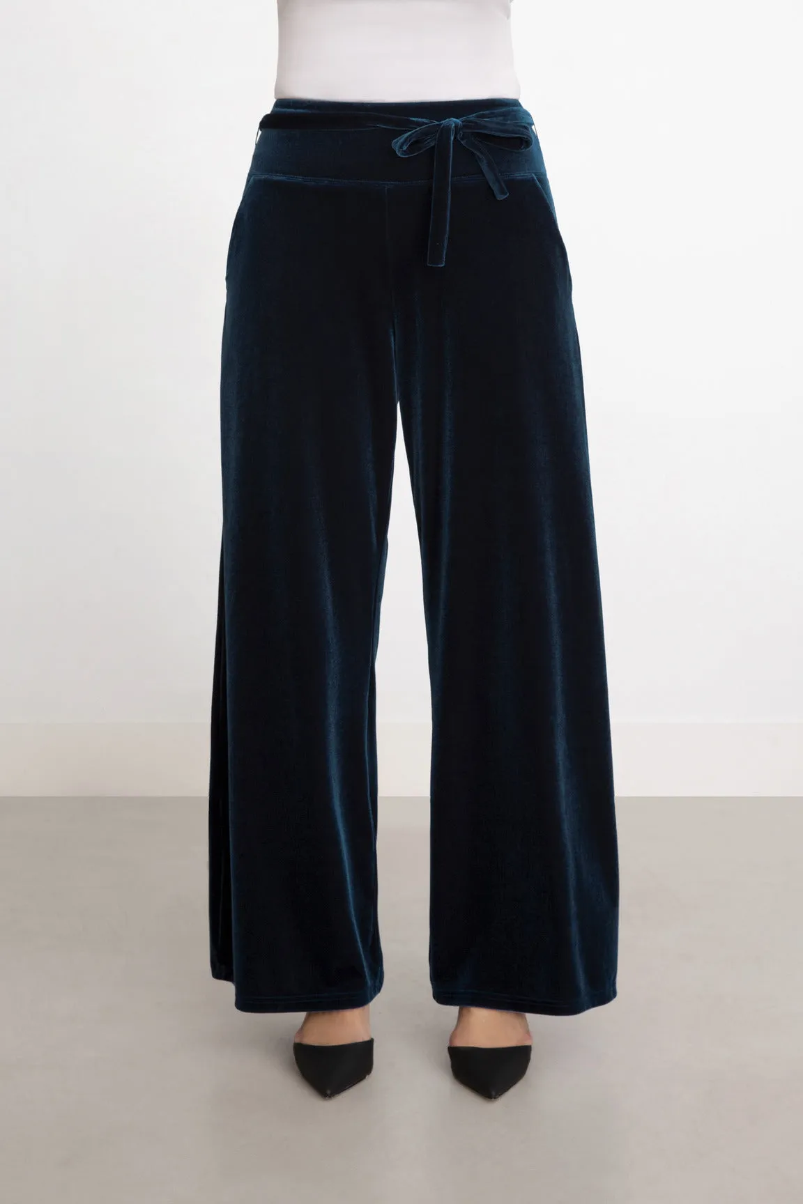 Savy Velvet Wide Leg Trouser Style V3720