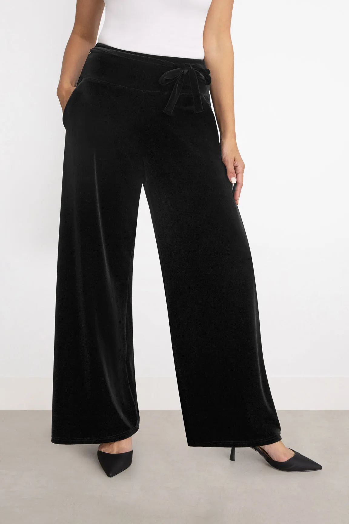 Savy Velvet Wide Leg Trouser Style V3720