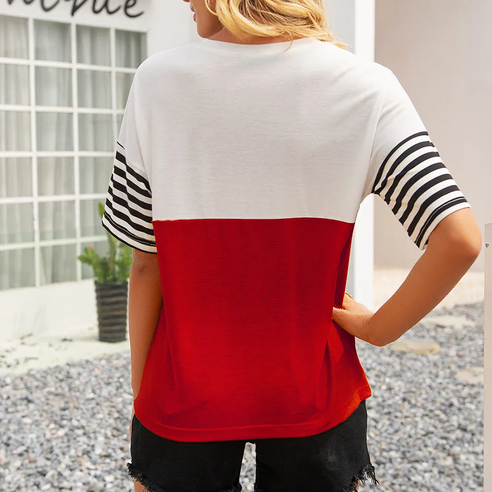 Short Sleeve Loose T-Shirt Top