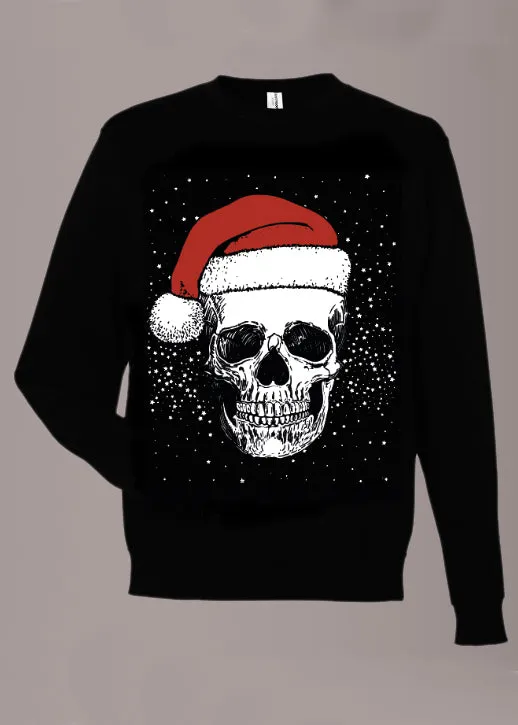 Skull Santa Ugly Xmas Sweater Goth Sweatshirt