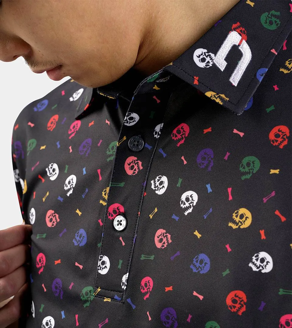 SKULLZ POLO - BLACK