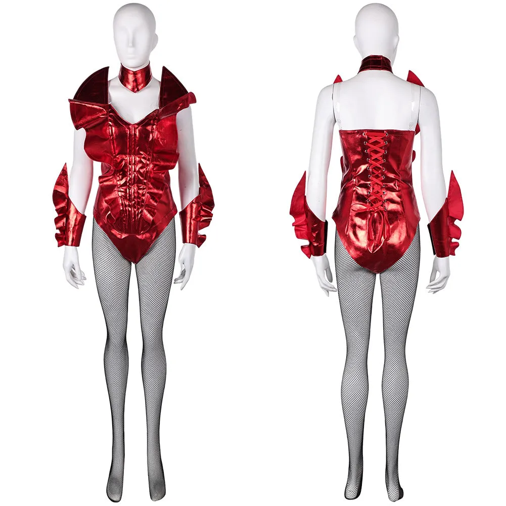 Smile 2 Skye Riley Women Red Outfit Party Carnival Halloween Cosplay Costume