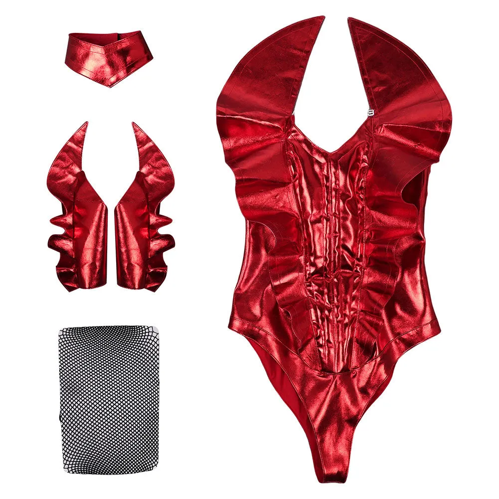 Smile 2 Skye Riley Women Red Outfit Party Carnival Halloween Cosplay Costume