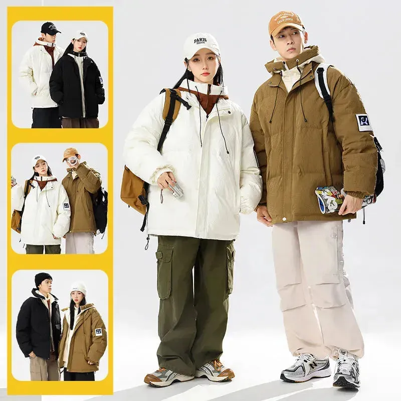 Street Hip pop style Thick Oversized Duck Down Jacket Unisex