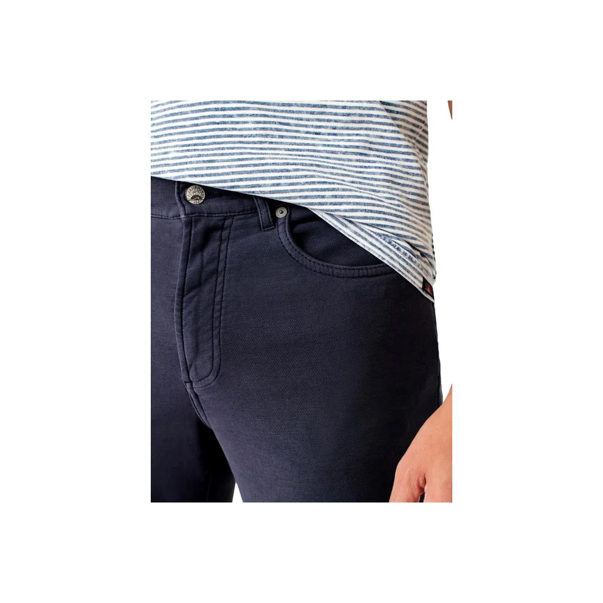 Stretch Terry 5-Pocket Navy