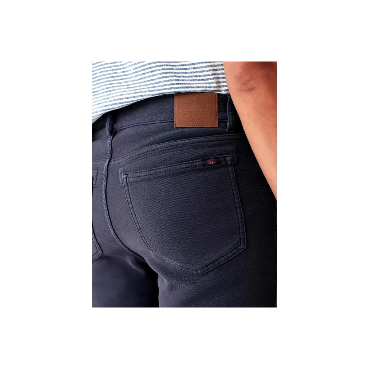 Stretch Terry 5-Pocket Navy