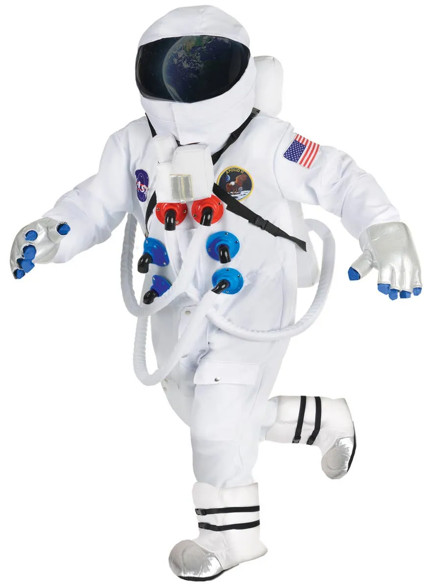 Supreme Deluxe Plus Size Mens White Astronaut Suit Costume