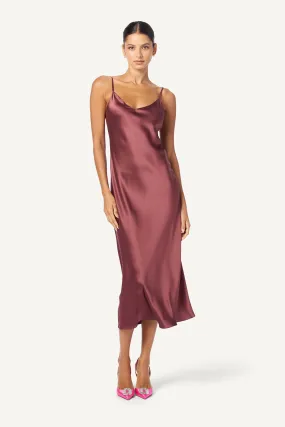 TAYLOR MIDI SILK SLIP DRESS | CIMARRON