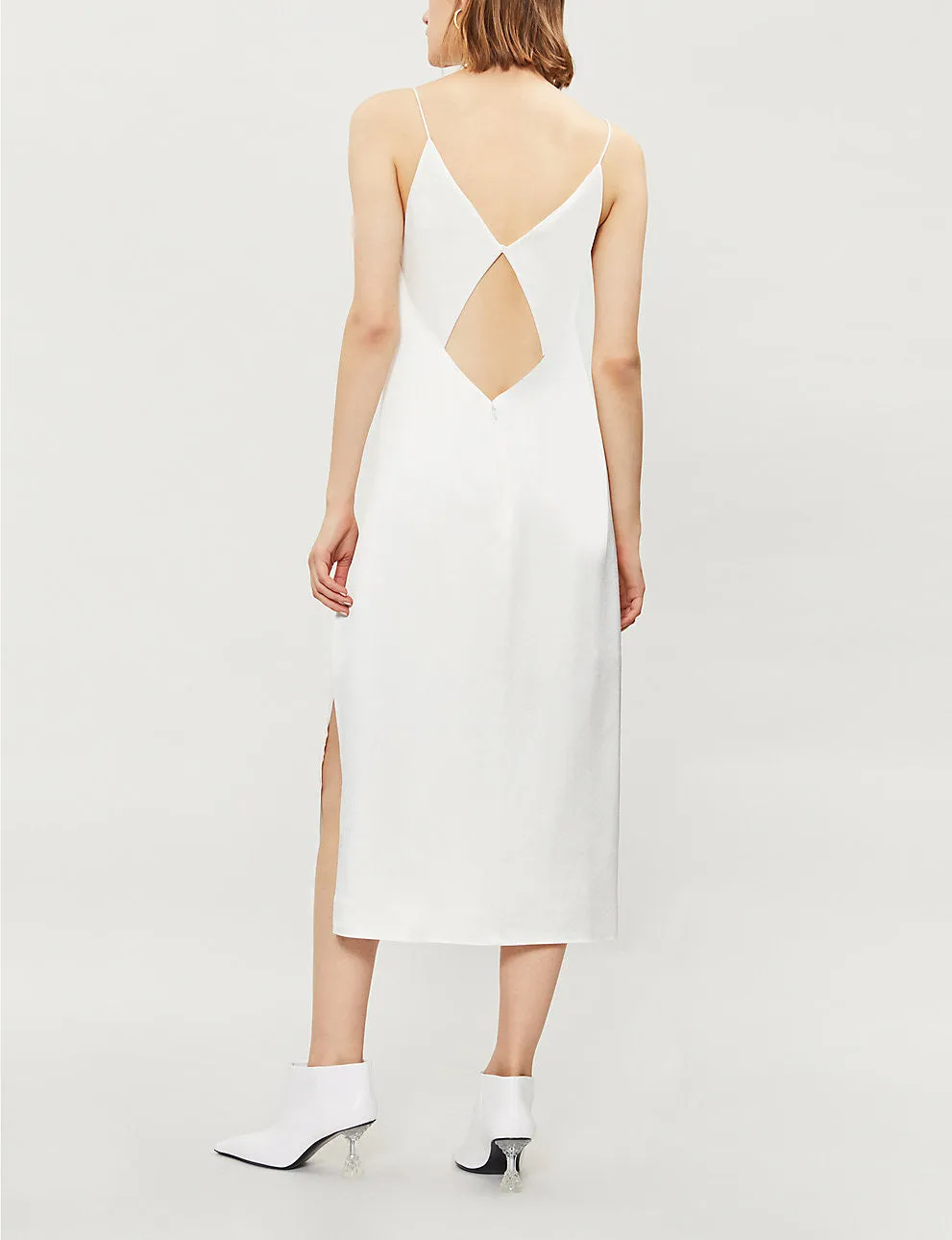 Tessellate Crepe Slip Dress