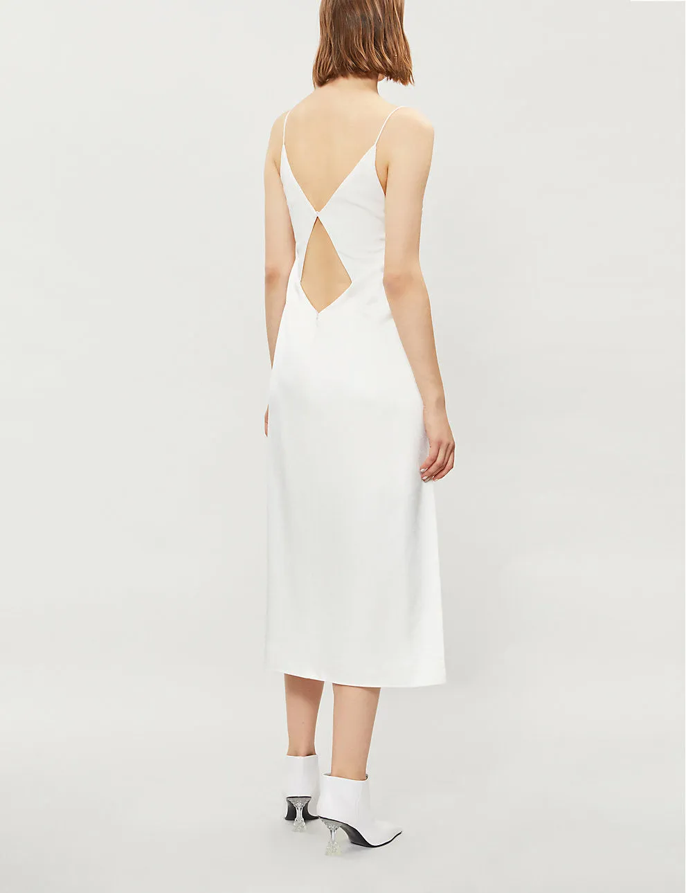 Tessellate Crepe Slip Dress