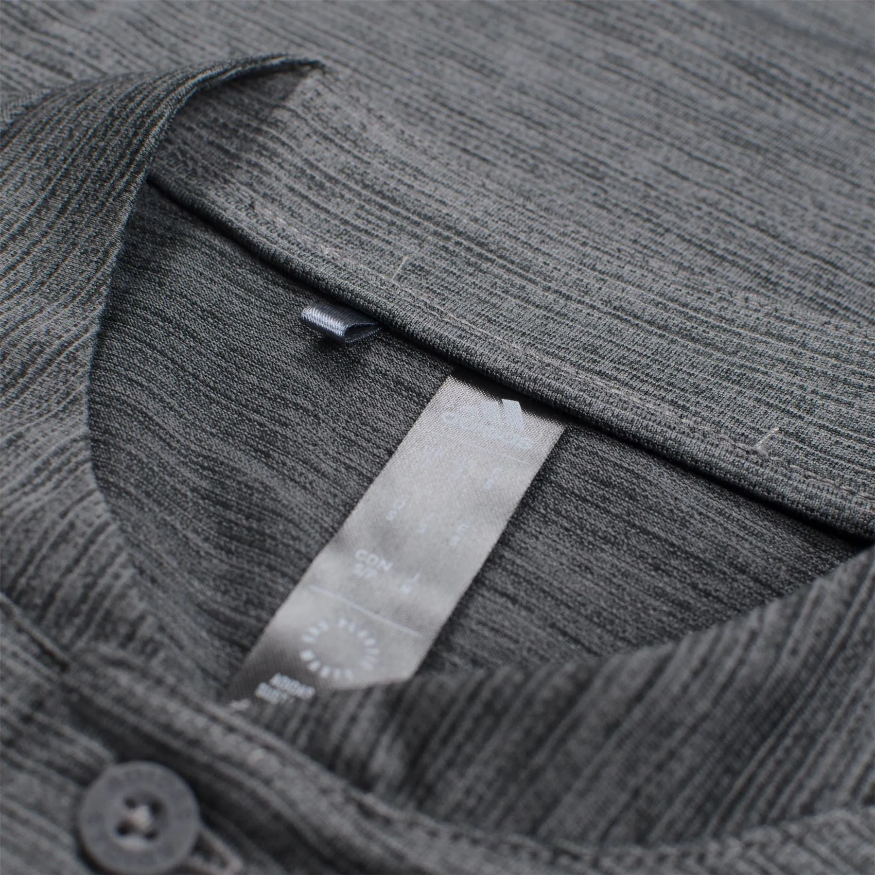 Texture Stripe Polo Black/Grey Five - SS23