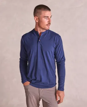 The Reid - Eco-Friendly LS Henley - Navy