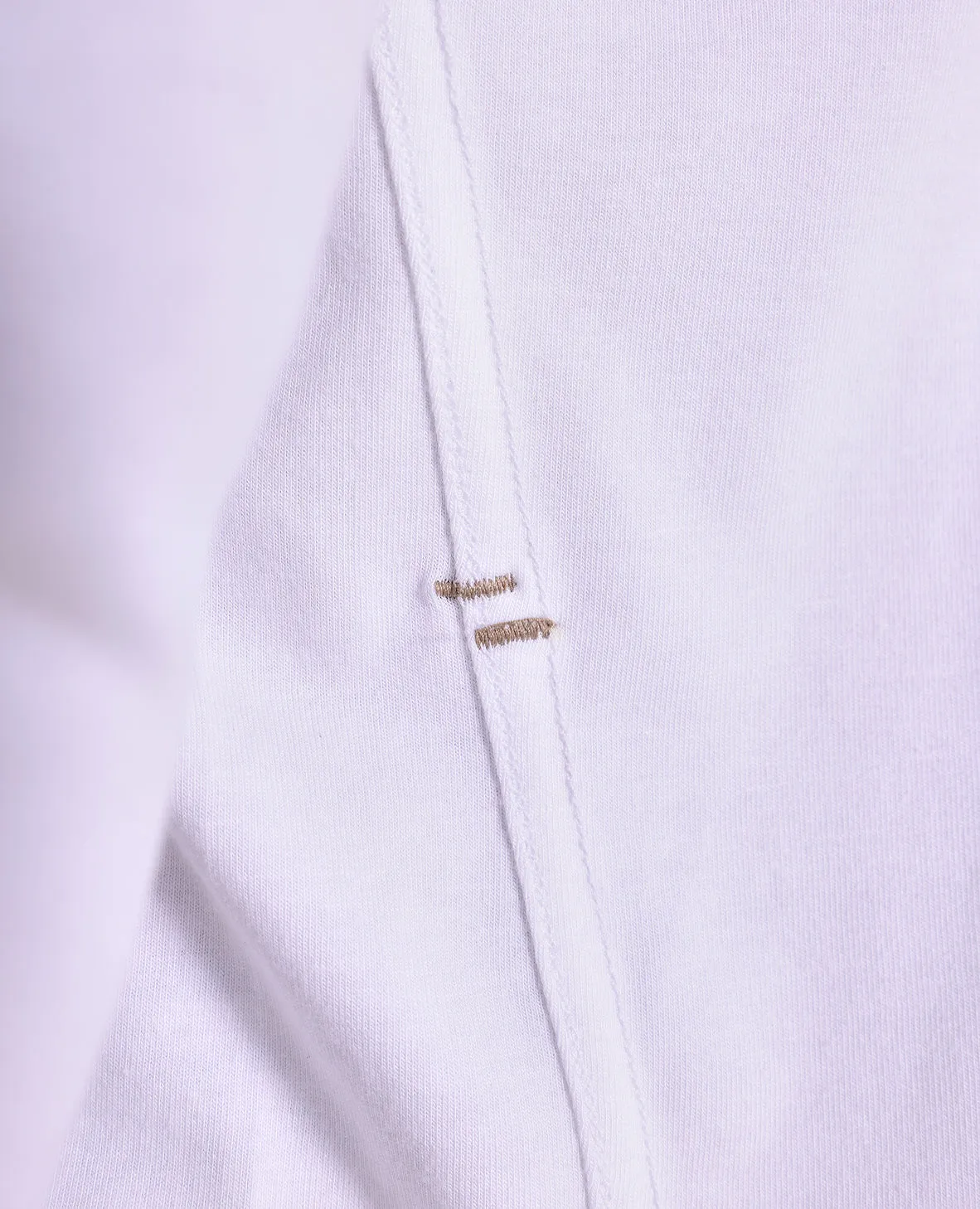 The Reid - Eco-Friendly LS Henley - White