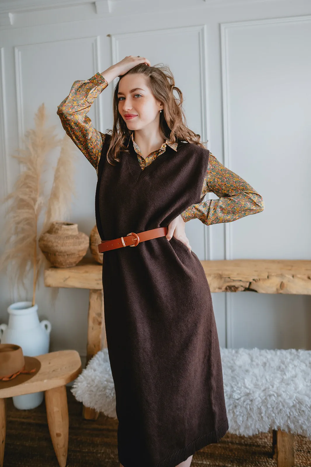 The Vestaria Sweater Dress by Minimum - Java