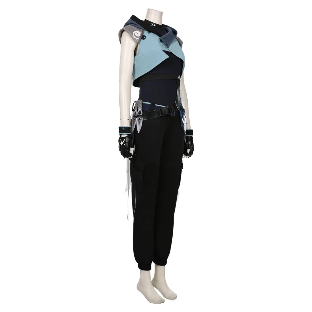 Valorant Jett Cosplay Costume Halloween Jumpsuit Outfit Cosplay Costume