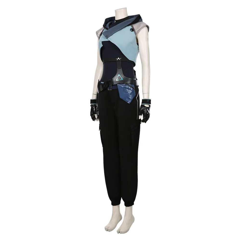 Valorant Jett Cosplay Costume Halloween Jumpsuit Outfit Cosplay Costume