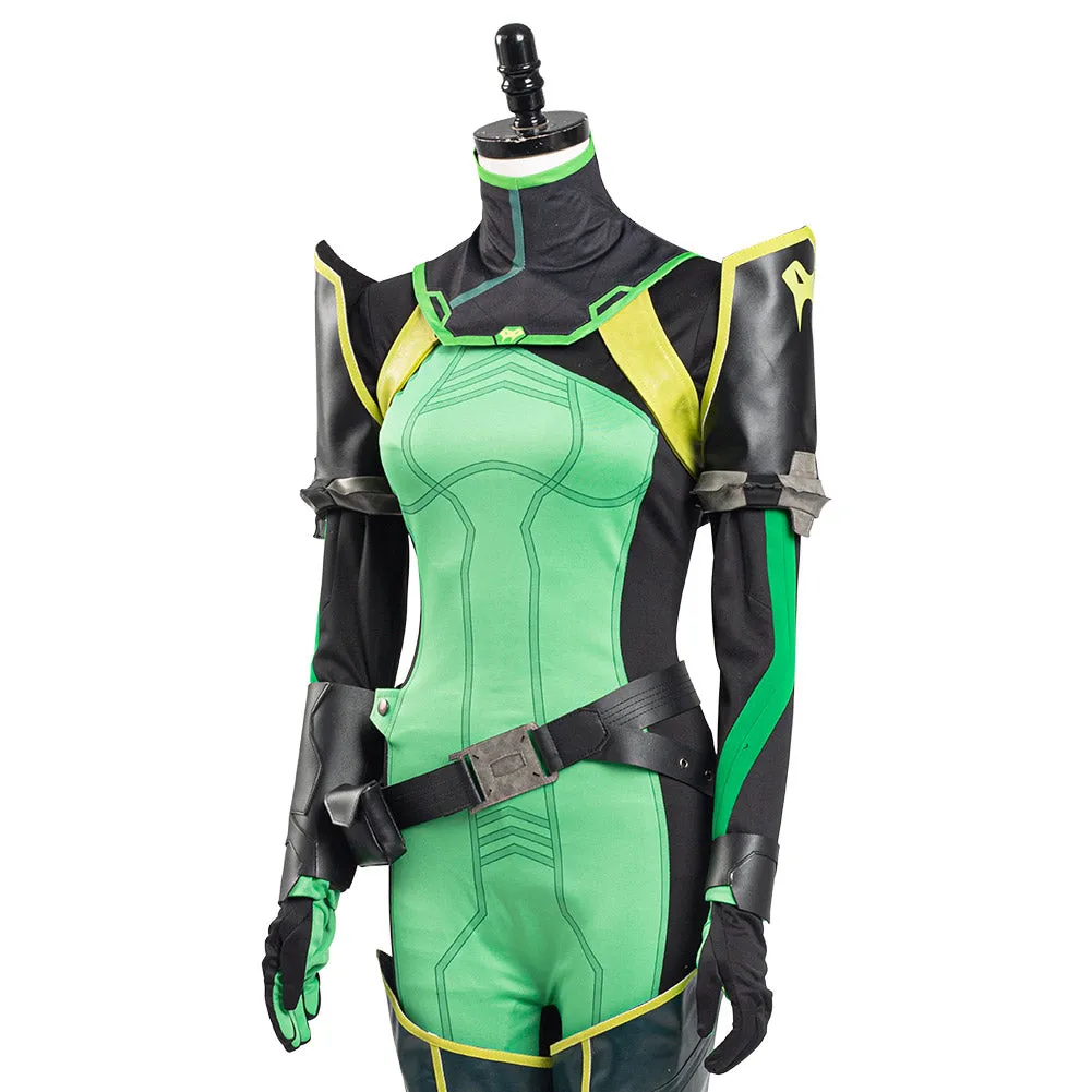 Valorant Viper Cosplay Costume Jumpsuit Romper Suit Halloween Carnival Outfit Cosplay Costume